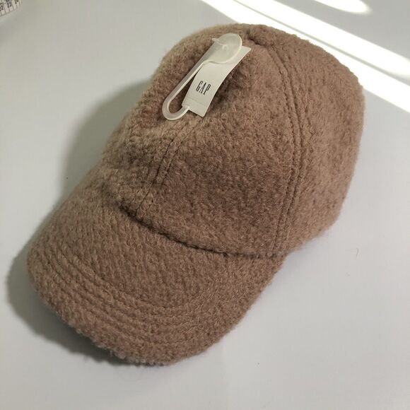 GAP Wool Blend Baseball Cap Tan One Size Pinwheel Adjustable Unisex New - Picture 1 of 7